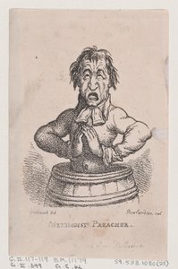 Methodistenprediger, April 1808 von Thomas Rowlandson