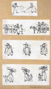 Miniaturstudien von Thomas Rowlandson