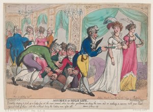 Elend des hohen Lebens, 1. März 1808 von Thomas Rowlandson