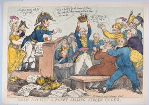 Scheinauktion oder Boney verkauft gestohlene Waren, 25. Dezember 1813
