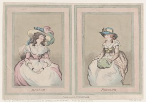 Modisch und prüde, 1. Dezember 1791 von Thomas Rowlandson