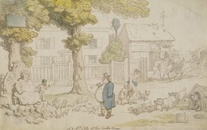 Herr und Frau Jolly in ihrem Landhaus von Thomas Rowlandson