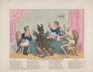 Nap und seine Freunde in ihrer Pracht, 1. Oktober 1813