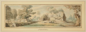 Neue Stadt, Alte Kirche (Isle of Wight) von Thomas Rowlandson