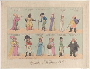 Meinungen zum Scheidungsgesetz!!, 2. Juni 1800 von Thomas Rowlandson