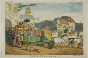 Paris Diligence von Thomas Rowlandson