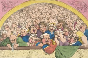 Taubenloch. Ein Klostergarten-Trick, um die Götter einzusperren, 20. Februar 1811 von Thomas Rowlandson