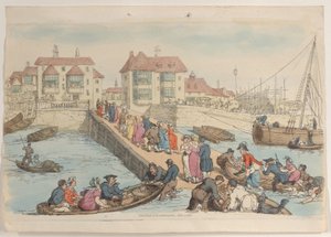 Tafel 25: Ein Landeplatz, aus Welt im Kleinformat, 1816