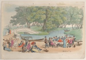 Tafel 30: Der soziale Tag, aus World in Miniature, 1816 von Thomas Rowlandson