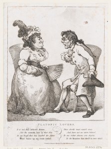 Platonische Liebhaber, 1. August 1797 von Thomas Rowlandson