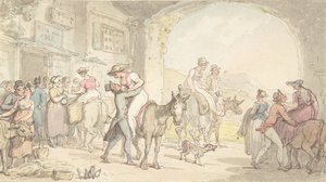 Vergnügen einer Poste aux Anes, aus Sentimental Travels (ca. 1821)