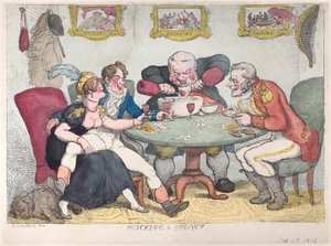 Einen Dummkopf rupfen von Thomas Rowlandson