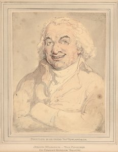 Porträt von Joseph Munden, Brustlänge, in einem bufffarbenen Mantel