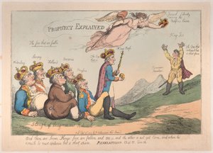 Prophezeiung erklärt, 17. September 1808 von Thomas Rowlandson