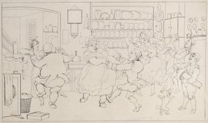 Quae Genus in den Sportarten der Küche, aus Die Geschichte von Johnny Quoe Genus: der Kleine..., 1822