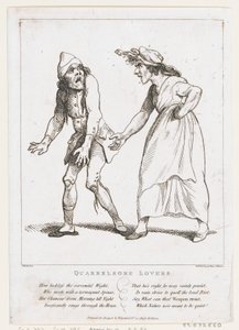 Streitende Liebende, 2. Januar 1797 von Thomas Rowlandson