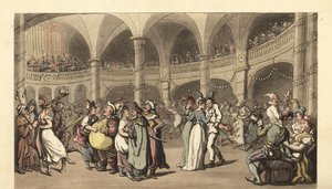 Maskenball in einem großen Theater von Thomas Rowlandson