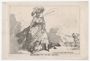 Reynard in die Enge getrieben, 23. April 1784 von Thomas Rowlandson