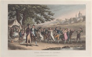 Ländliches Glück in Caverac, aus dem Journal of Sentimental Travels in the Southern Provinces..., 1821 von Thomas Rowlandson