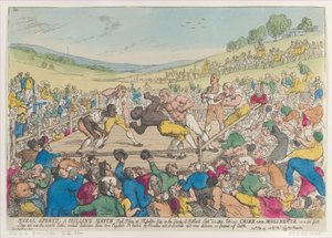 Ländliche Sportarten, Ein Boxkampf, 29. September 1811 von Thomas Rowlandson