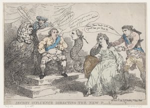 Geheimer Einfluss, der das neue Parlament lenkt, 18. Mai 1784 von Thomas Rowlandson