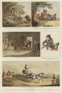 Serie von Reiterillustrationen von Thomas Rowlandson