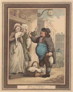 Satz von acht (2): Rufe von London von Thomas Rowlandson