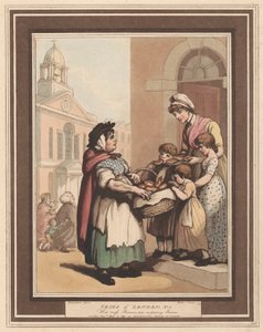 Satz von acht (6): Rufe von London von Thomas Rowlandson