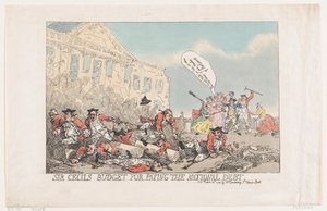 Sir Cecils Budget zur Bezahlung der Staatsschulden von Thomas Rowlandson