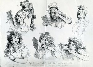 Sechs Stufen der Gesichtskorrektur von Thomas Rowlandson