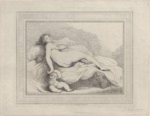 Schlafende Venus und Amor, 1799 von Thomas Rowlandson