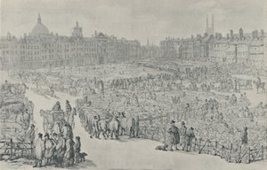 Smithfield Market, 1810, 1920 von Thomas Rowlandson