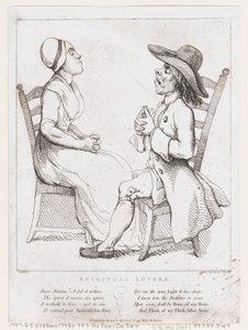Spirituelle Liebhaber, 2. Januar 1797 von Thomas Rowlandson