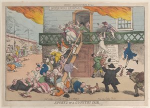 Sport eines Dorffestes, 5. Oktober 1810 von Thomas Rowlandson