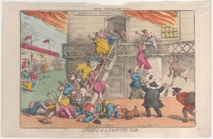 Sport eines Jahrmarkts, 5. Oktober 1810 von Thomas Rowlandson