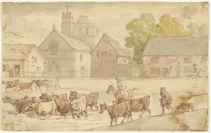 Stanley St. Leonard Kirche, Gloucestershire von Thomas Rowlandson
