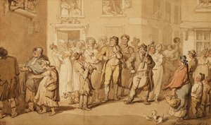 Straßenmusiker, 1823 von Thomas Rowlandson
