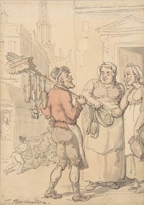 Straßenszene: Bürstenverkäufer, 1780-1827