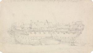 Studie eines Hulk von Thomas Rowlandson