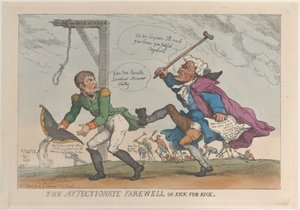 Der liebevolle Abschied, oder Tritt für Tritt von Thomas Rowlandson