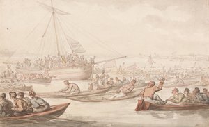 Das jährliche Ruderrennen um Doggetts Mantel und Abzeichen