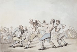 Der Boxkampf von Thomas Rowlandson