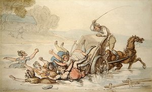 Der Fuhrmann und die Zigeuner von Thomas Rowlandson