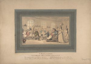 Die Annehmlichkeiten von Bath und öffentliches Frühstück von Thomas Rowlandson