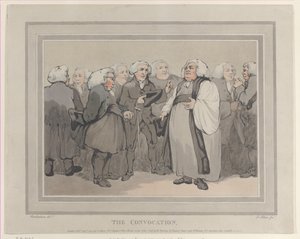 Die Konvokation, September 1785 von Thomas Rowlandson