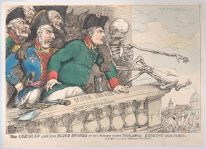 Der Korsikaner und seine Bluthunde am Fenster der Thuilleries, die über P..., 16. April 1815