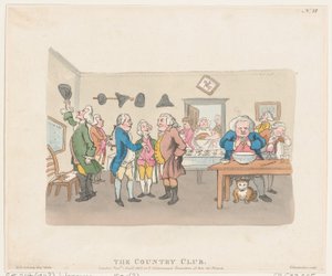 Der Country Club, 7. April 1803 von Thomas Rowlandson