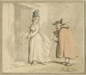 Die Kurtisane, ca. 1785-1800 von Thomas Rowlandson