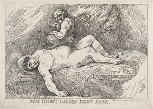 Der Alptraum von Covent Garden, 20. April 1784 von Thomas Rowlandson