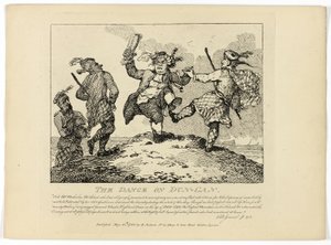 Der Tanz des Dun-Can, aus Boswells Reise durch die Hebriden von Thomas Rowlandson